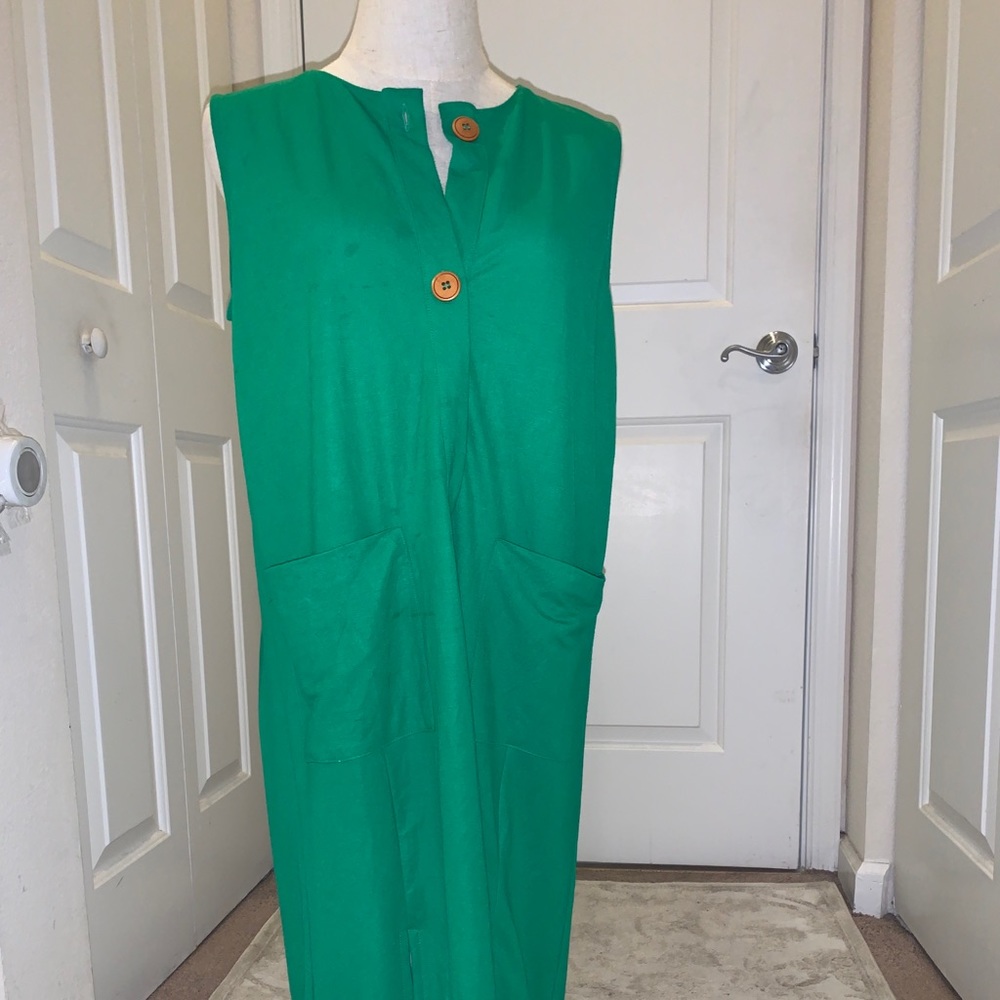 Zara - size small - chemistry dress with slits - green